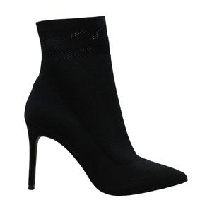 Steve Madden Cookie Sock Booties Boots Black 6 1/2